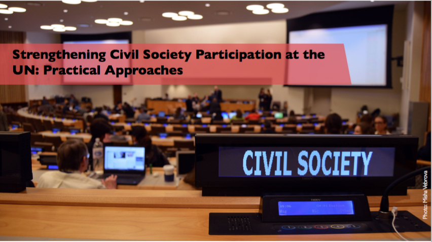 Strengthening Civil Society Participation At The UN Practical 