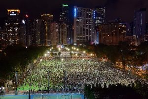 June 4 candle light vigil Hong Kong Tienanmen massacre memorial