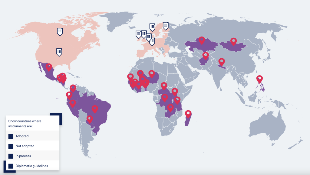 National protection Map for Human Rights Defenders