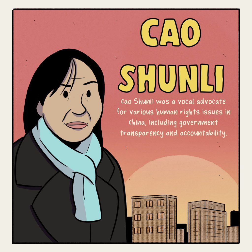 Cao Shunli's story in pictures