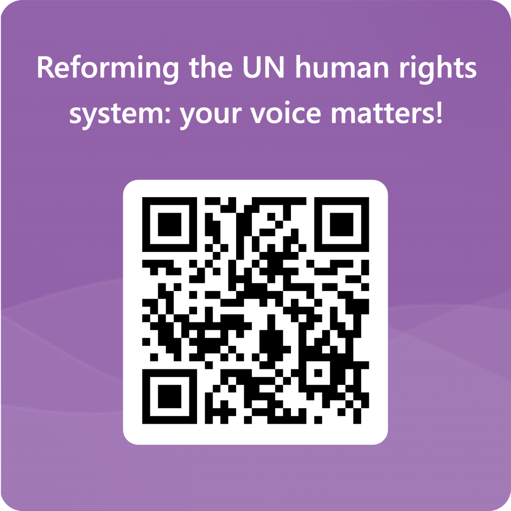 Are you a human rights defender? Make your voice heard! 